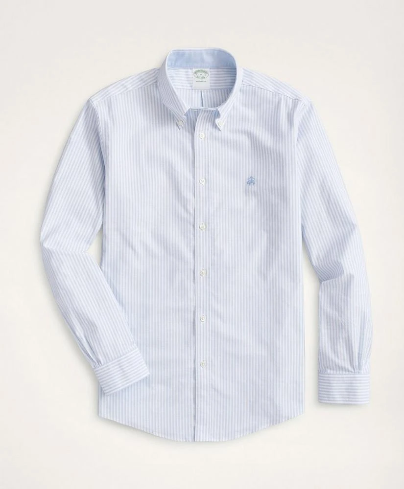 商品Brooks Brothers|Stretch Milano Slim-Fit Sport Shirt, Non-Iron Bengal Stripe Oxford,价格¥557,第1张图片