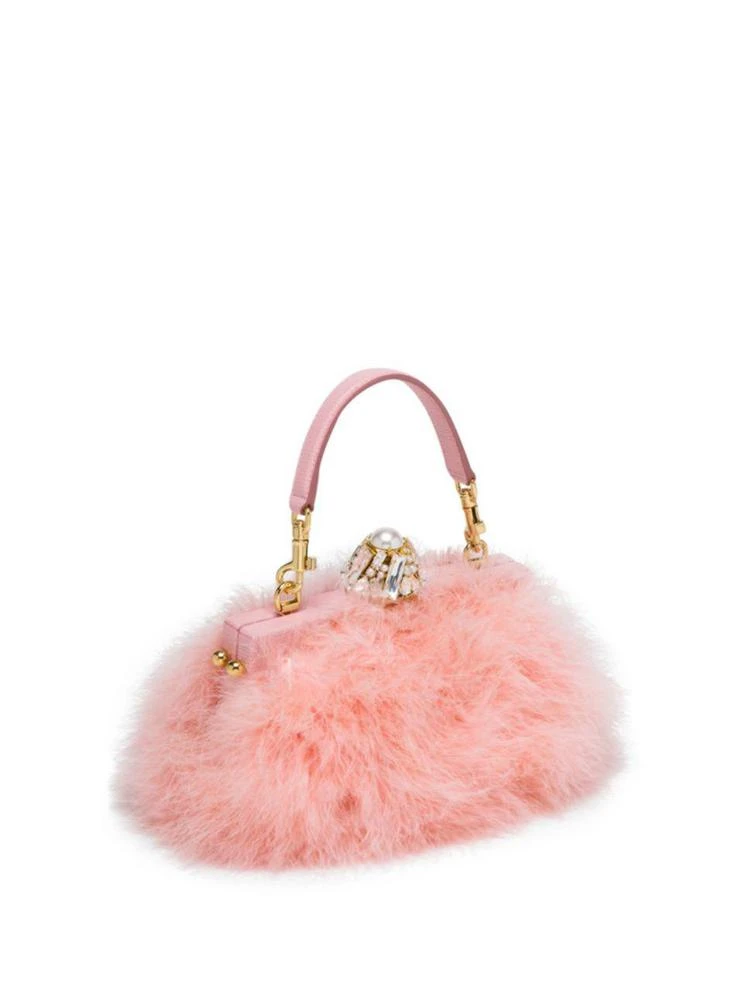 商品Dolce & Gabbana|Feather & Crystal Top Handle Bag,价格¥25298,第4张图片详细描述