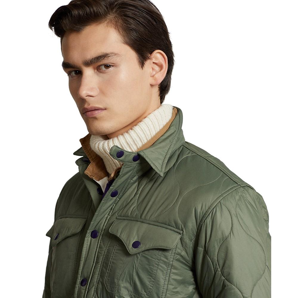 Men's Quilted Shirt Jacket商品第3张图片规格展示