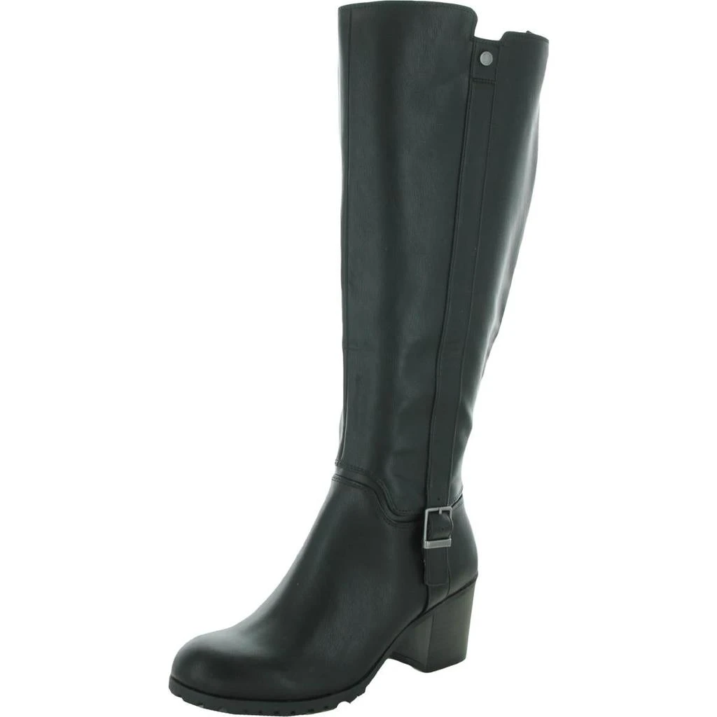 商品Style & Co|Style & Co. Womens Aerron Block Heel Faux Leather Knee-High Boots,价格¥123,第2张图片详细描述