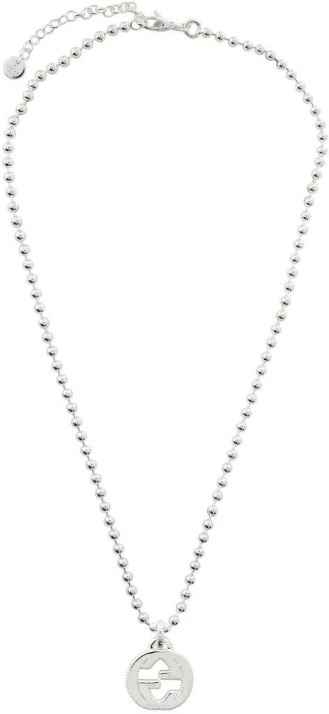 商品Gucci|Silver Interlocking G Necklace,价格¥3098,第1张图片