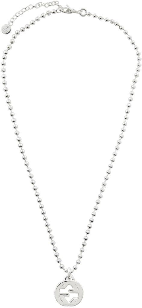 商品Gucci|Silver Interlocking G Necklace,价格¥2812,第1张图片