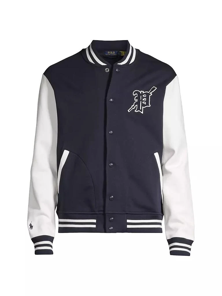 商品Ralph Lauren|Fleece Logo Baseball Jacket,价格¥1455,第1张图片