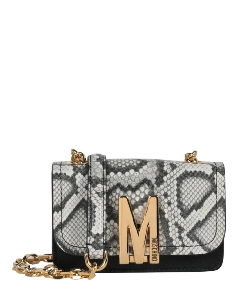 商品Moschino|Snakeskin Print M-Logo Crossbody Bag,价格¥3732,第1张图片