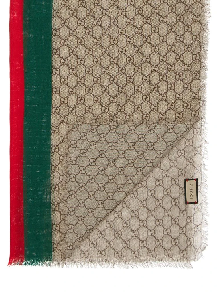 商品Gucci|Gg & Web Wool Stole,价格¥3909,第3张图片详细描述