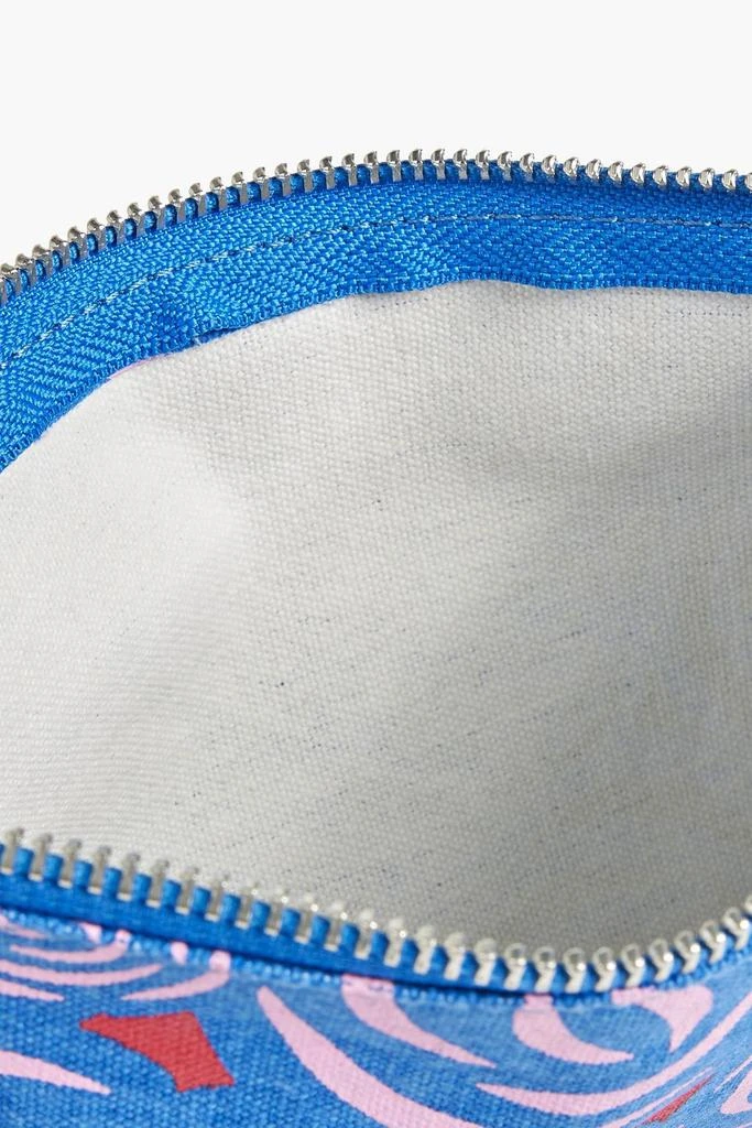 商品Ganni|Printed organic cotton-canvas pouch,价格¥142,第5张图片详细描述