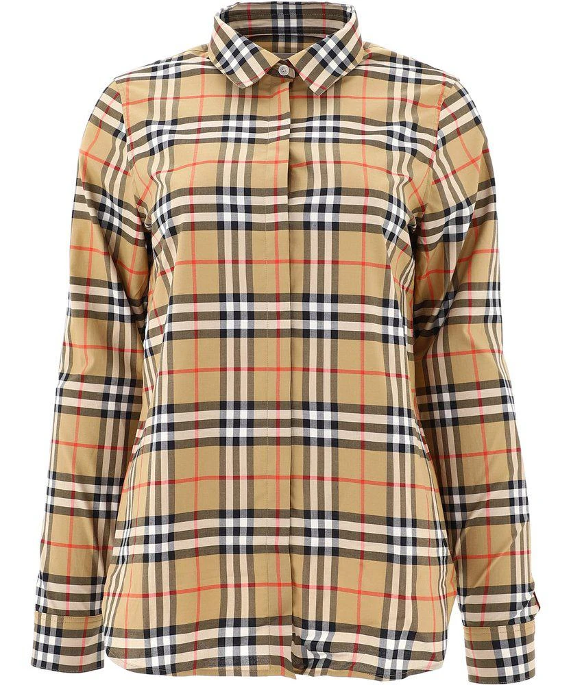 商品Burberry|Burberry Check Print Shirt,价格¥2563,第1张图片