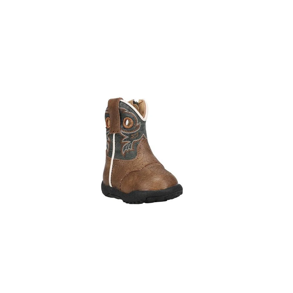 商品Roper|Cowbaby Daniel Round Toe Cowboy Boots (Infant),价格¥313,第2张图片详细描述