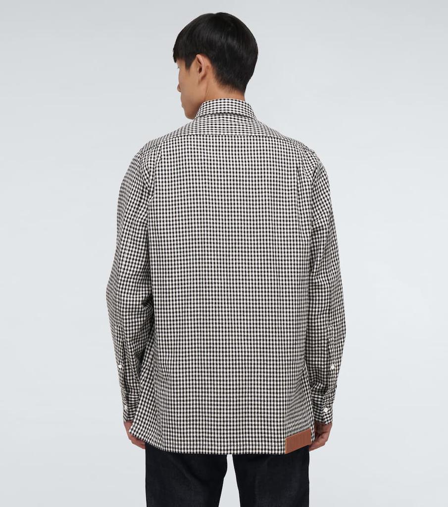 商品Loewe|军旅风口袋格纹衬衫,价格¥4293,第6张图片详细描述