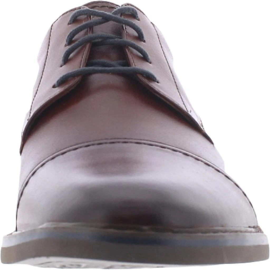 商品Clarks|Clarks Mens Atticus LT Cap  Leather Breathable Derby Shoes,价格¥128,第3张图片详细描述