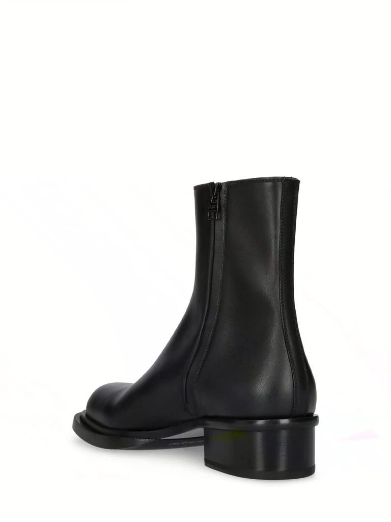 商品Alexander McQueen|Cuban Stack Leather Boots,价格¥11250,第3张图片详细描述