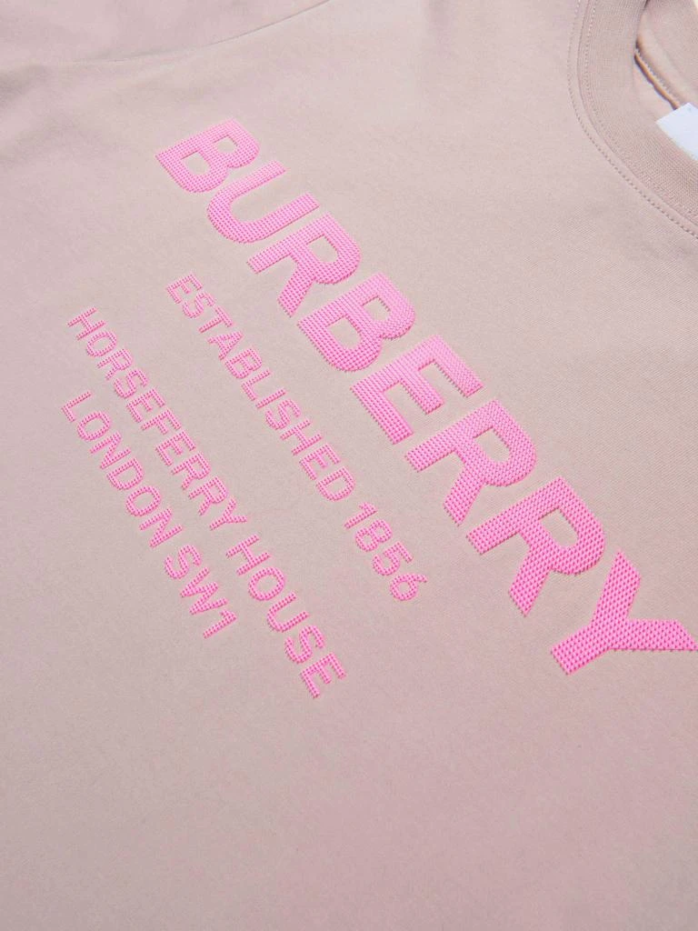 商品Burberry|Burberry Pink Girls Cotton Jersey Logo T-Shirt,价格¥930,第3张图片详细描述