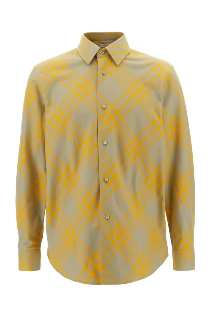 商品Burberry|Burberry Check Printed Long Sleeved Shirt,价格¥5603,第1张图片