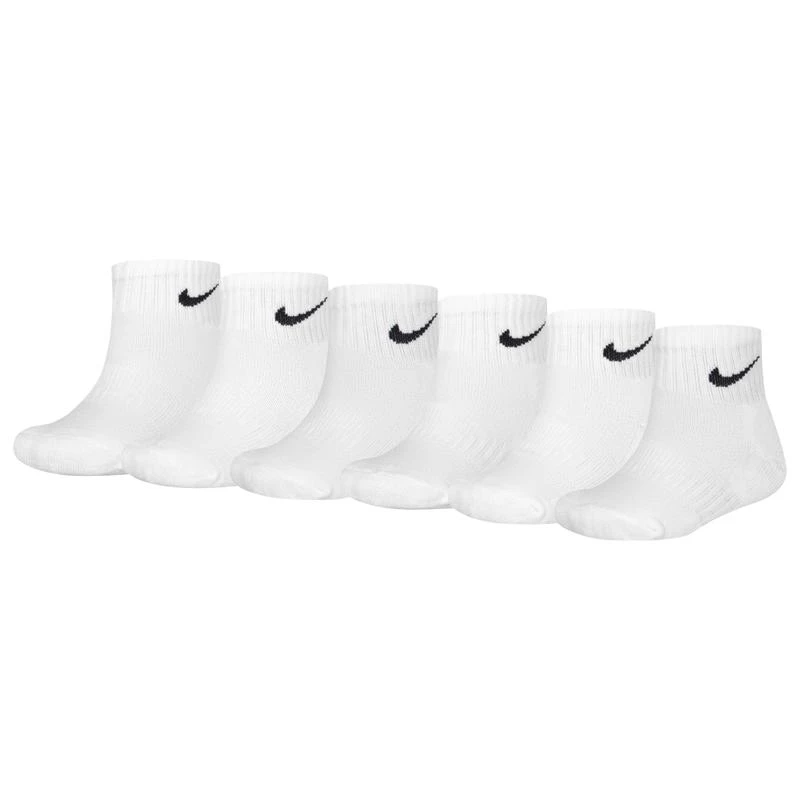 商品NIKE|Nike Quarter Socks 6 Pack GSB - Boys' Grade School,价格¥123,第1张图片