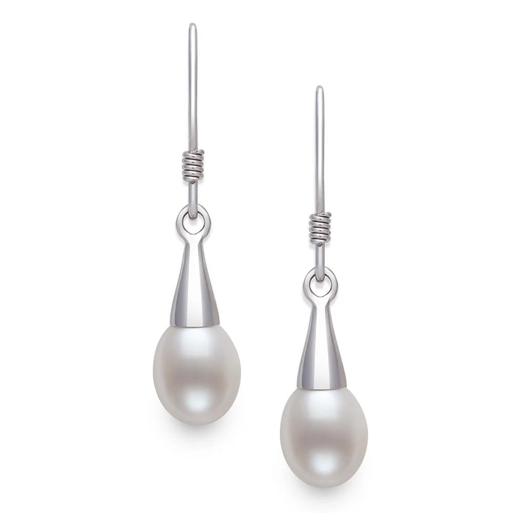 商品Giani Bernini|Cultured Freshwater Pearl (6mm) Drop Earrings in Sterling Silver, Created for Macy's,价格¥128,第3张图片详细描述