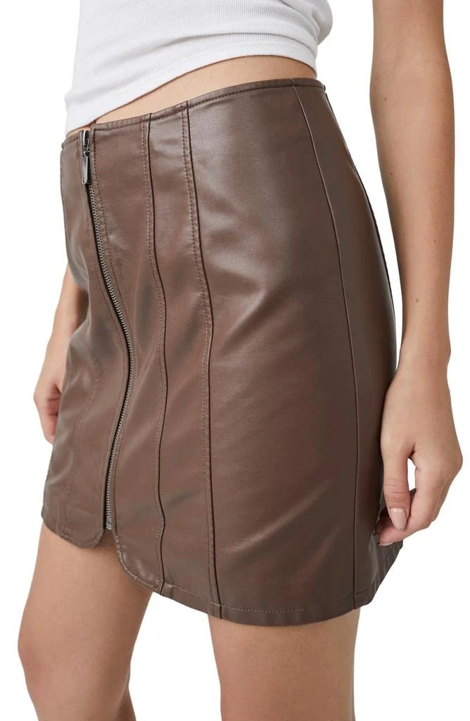 商品Free People|Layla Faux Leather Miniskirt,价格¥263,第3张图片详细描述