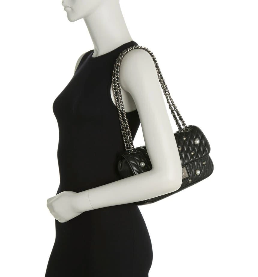 商品Karl Lagerfeld Paris|Pearl Embellished Agyness Shoulder Bag,价格¥1014,第2张图片详细描述