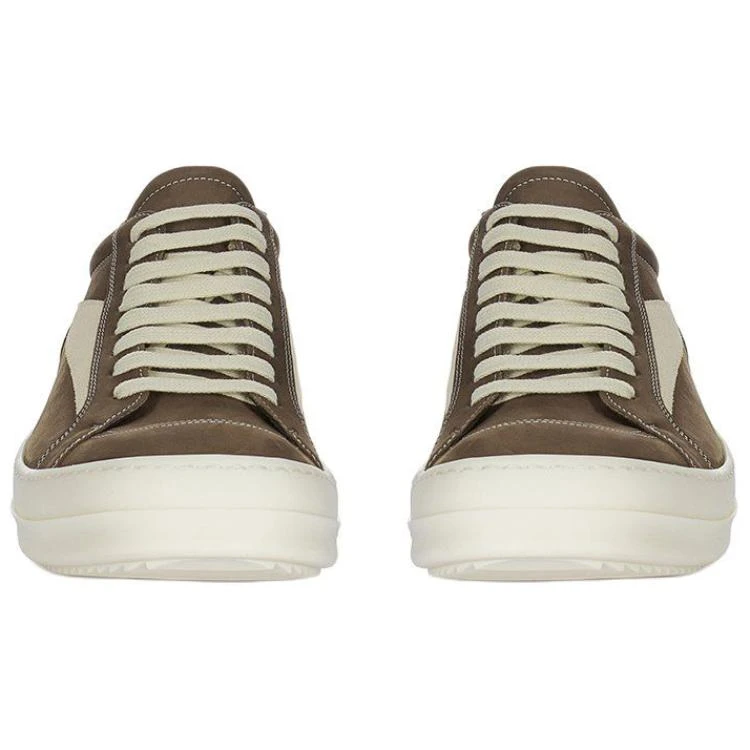 商品[国内直发] Rick Owens|/RO 牛皮 圆头系带 低帮 板鞋 男款 棕色,价格¥7221,第5张图片详细描述