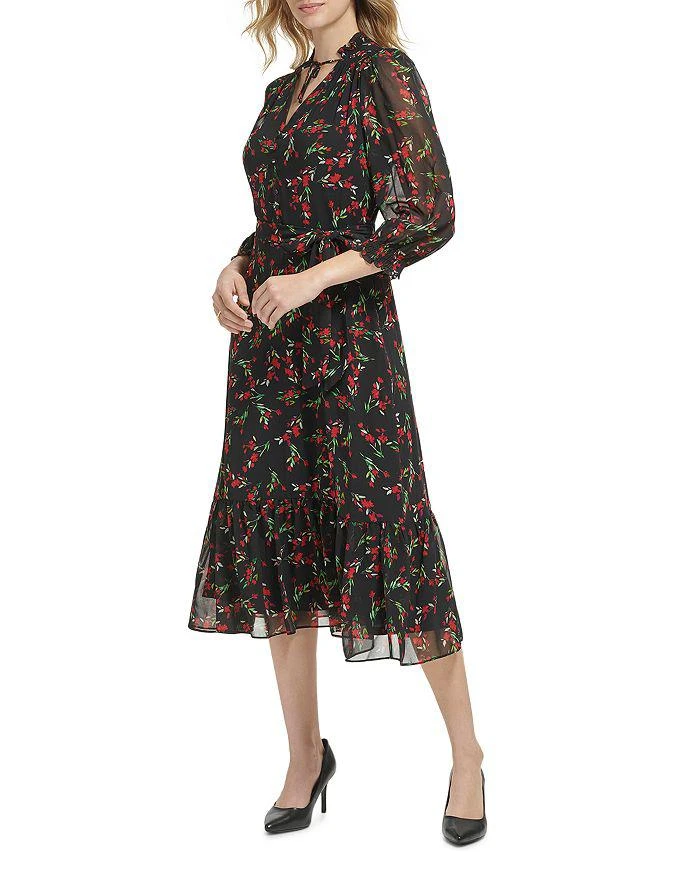 商品Karl Lagerfeld Paris|Floral Chiffon Midi Dress,价格¥354,第3张图片详细描述