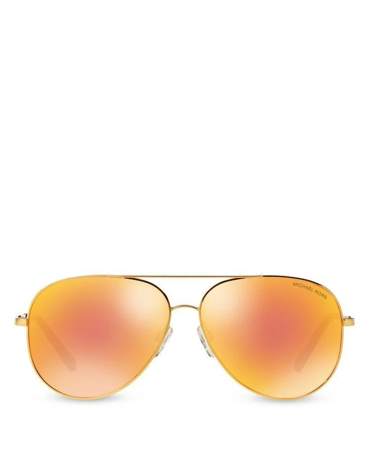 商品Michael Kors|Mirrored Aviator Sunglasses, 60mm,价格¥510,第1张图片