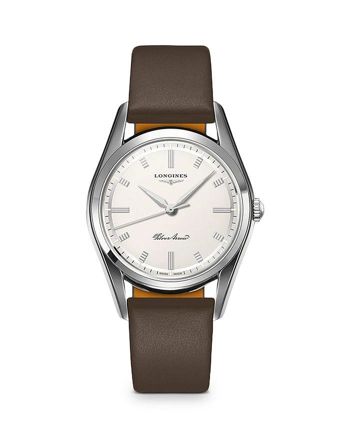 商品Longines|Heritage Classic Silver Arrow Watch, 38.5mm,价格¥17298,第1张图片