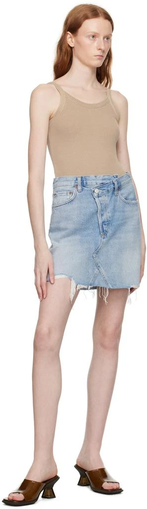 商品AGOLDE|Blue Criss Cross Denim Miniskirt,价格¥701,第4张图片详细描述