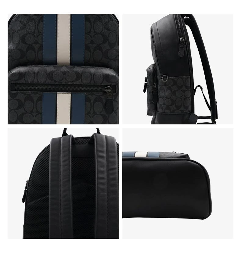 商品Coach|美国直邮 COACH/蔻驰 20冬新款大号男士皮质双肩背包电脑包3001,价格¥4682,第7张图片详细描述