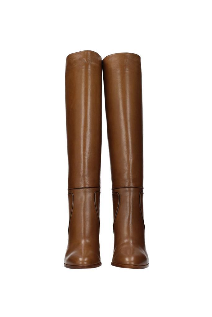 商品Celine|Boots claude Leather Beige Dark Beige,价格¥5723,第5张图片详细描述