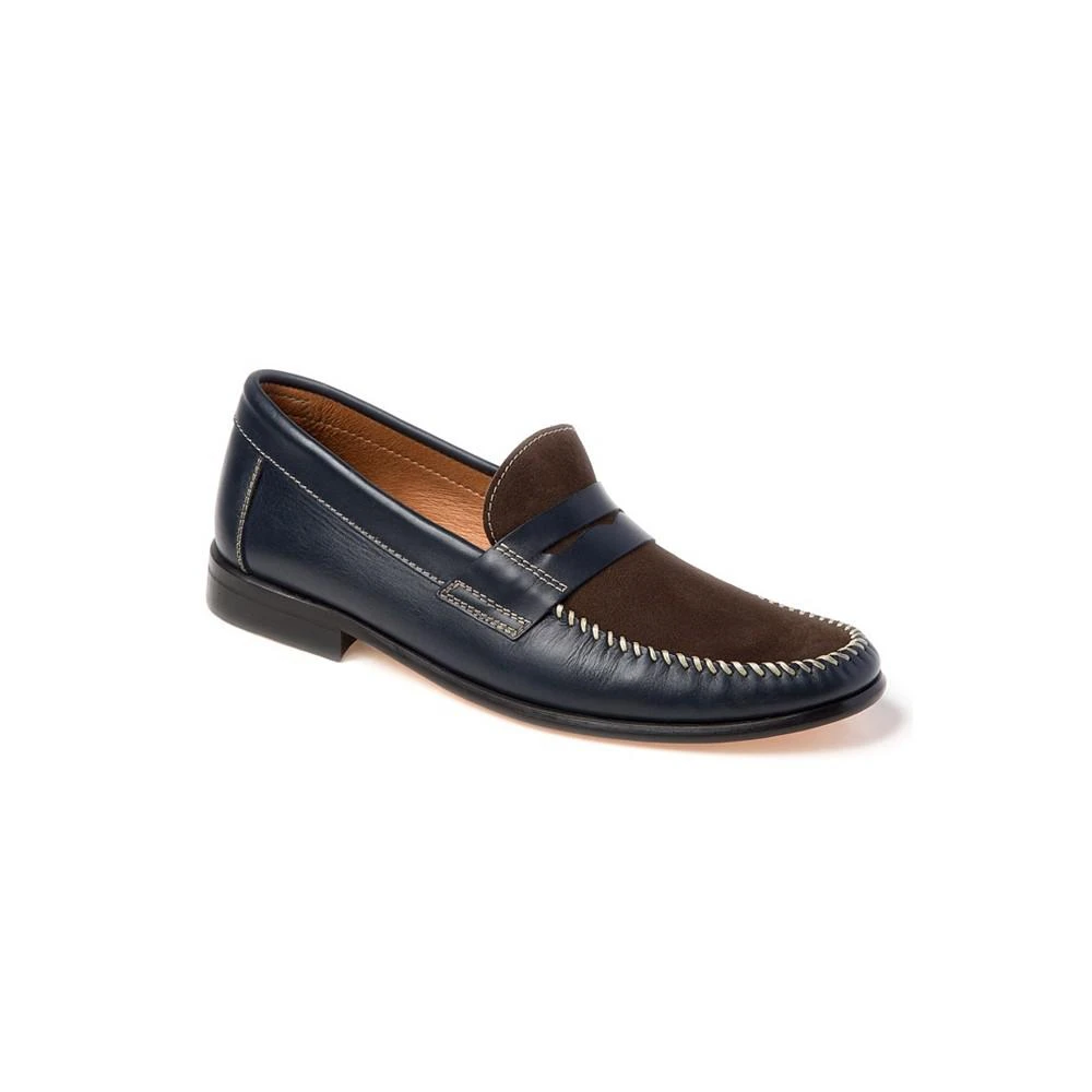 商品Sandro Moscoloni|Whip Stitch Moc Toe Penny Strap Slip-On,价格¥1336,第1张图片