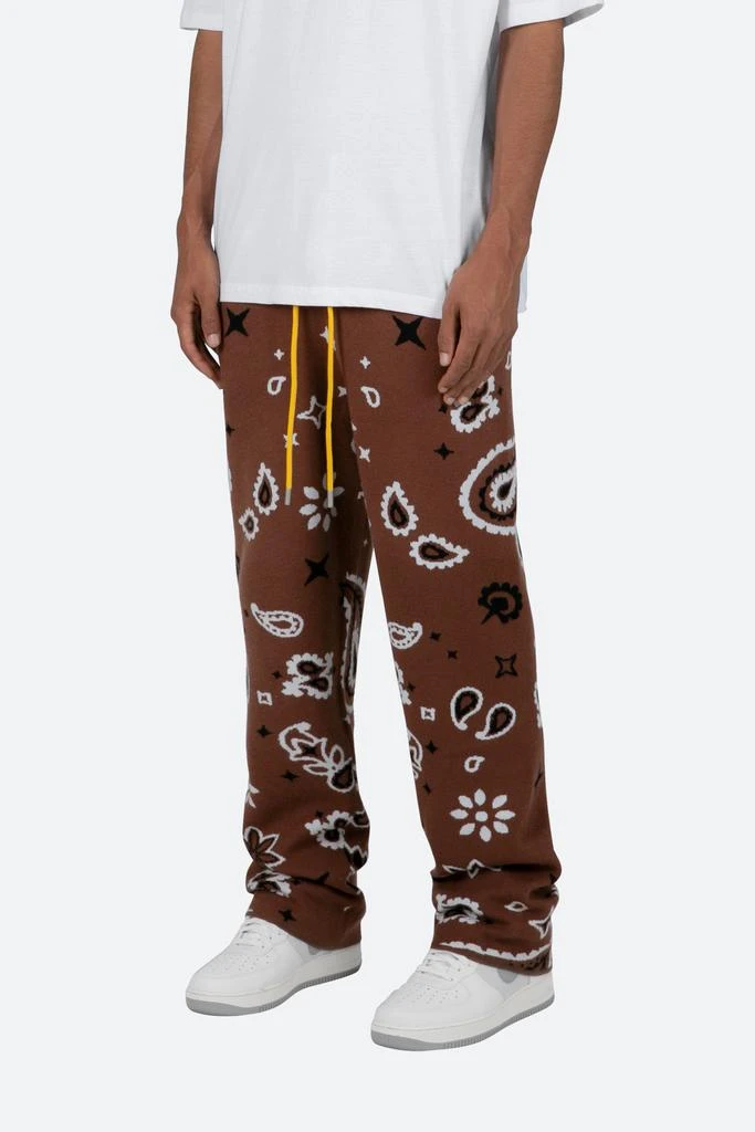 商品MNML|Paisley Knit Sweatpants - Brown,价格¥286,第2张图片详细描述