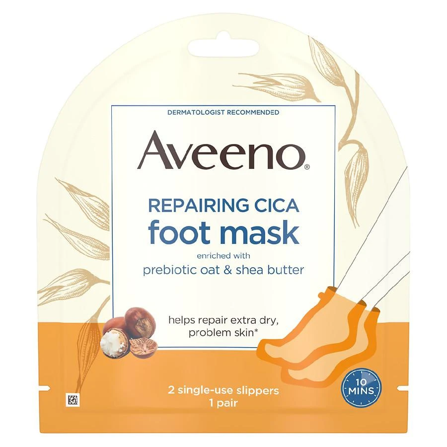 商品Aveeno|Repairing Cica Moisturizing Foot Mask With Oat,价格¥33,第1张图片