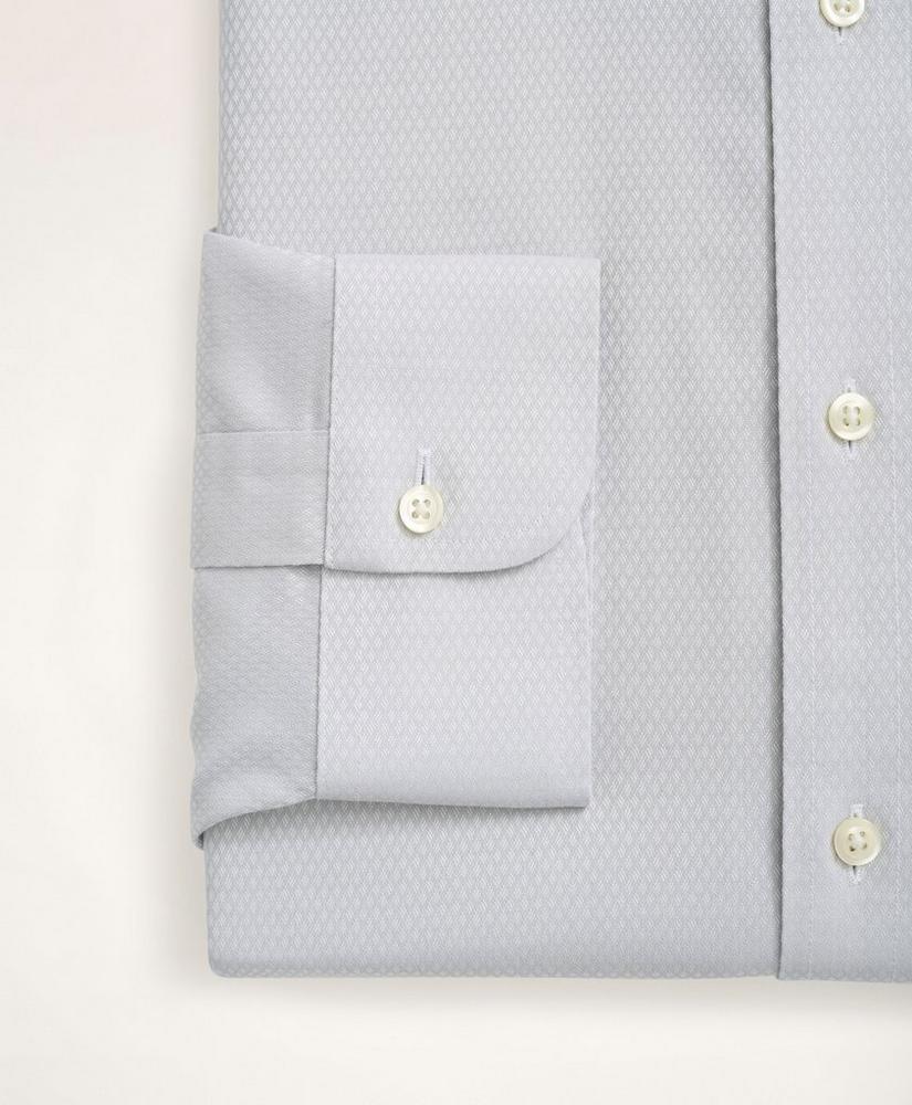 Stretch Regent Regular-Fit Dress Shirt, Non-Iron Dobby Ainsley Collar Diamond商品第4张图片规格展示