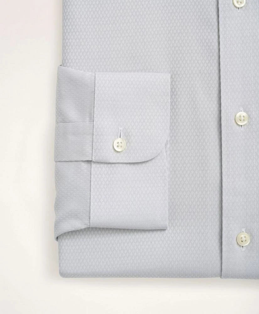 商品Brooks Brothers|Stretch Regent Regular-Fit Dress Shirt, Non-Iron Dobby Ainsley Collar Diamond,价格¥494,第4张图片详细描述