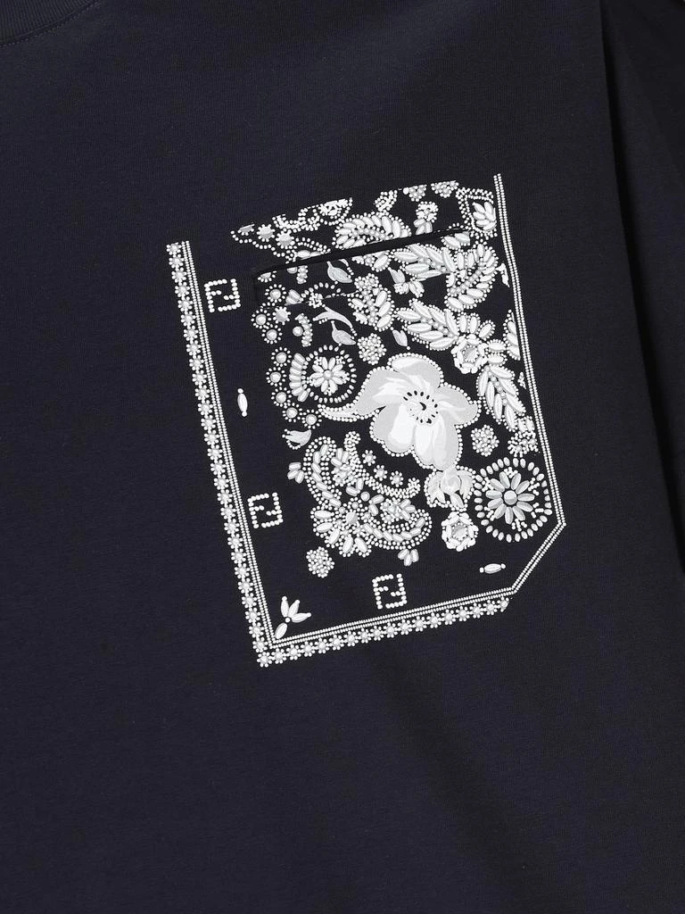 商品Fendi|Fendi Bandana Printed Crewneck T-Shirt,价格¥4474,第3张图片详细描述