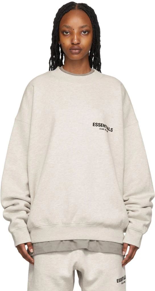 商品Essentials|Off-White Crewneck Sweatshirt,价格¥413,第1张图片