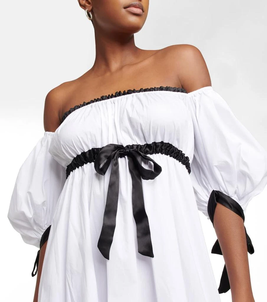 商品CAROLINE CONSTAS|Analiese off-shoulder poplin dress,价格¥3457,第4张图片详细描述