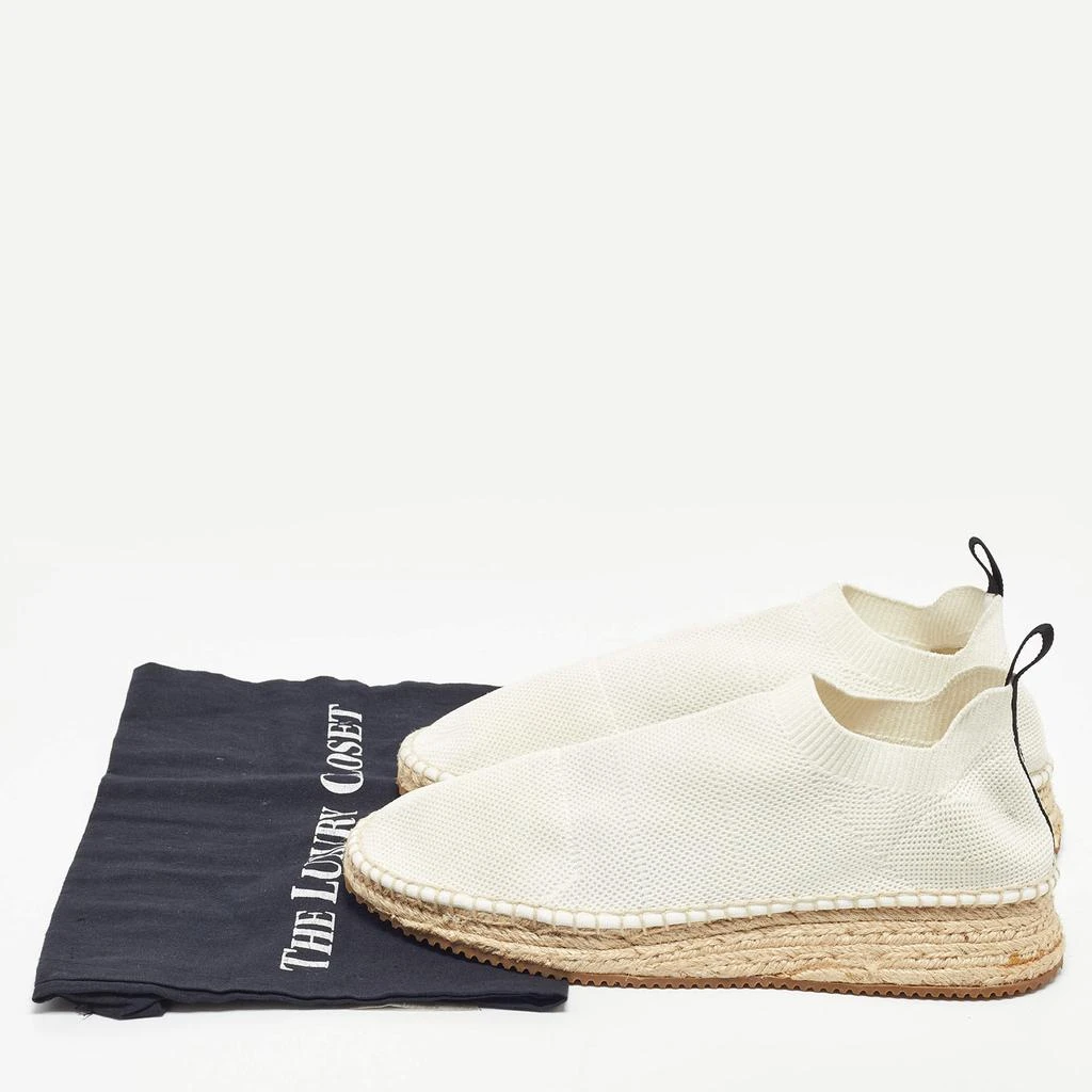 Alexander Wang Off White Knit Fabric Dylan Espadrille Flats Size 40 商品