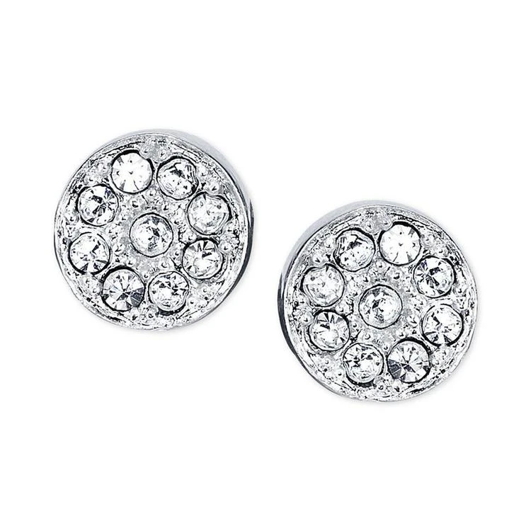 商品Unwritten|Crystal Disc Stud Earrings in Sterling Silver,价格¥97,第1张图片