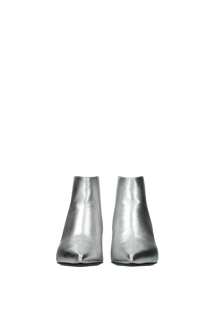 商品Celine|Ankle boots Leather Silver,价格¥2738,第3张图片详细描述