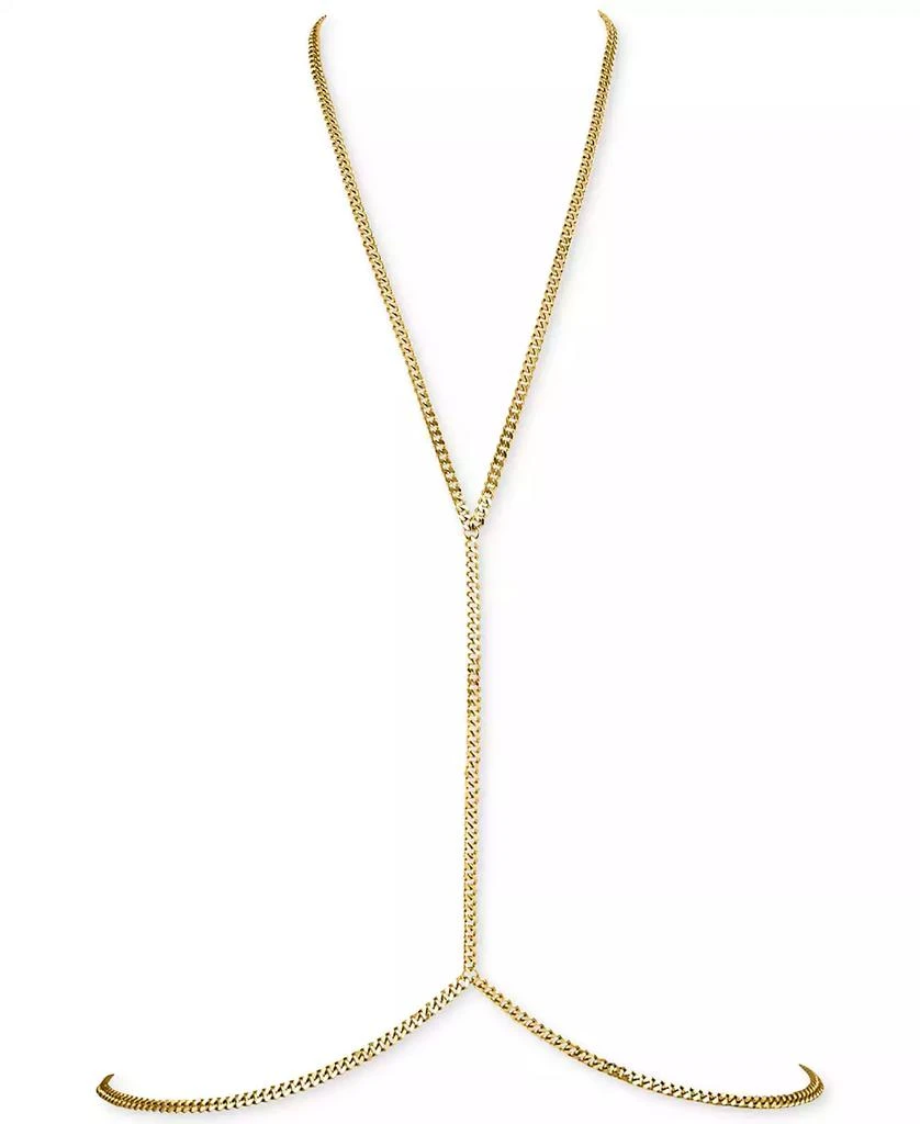 商品OMA THE LABEL|18k Gold-Plated Cuban Link Body Chain,价格¥723,第1张图片