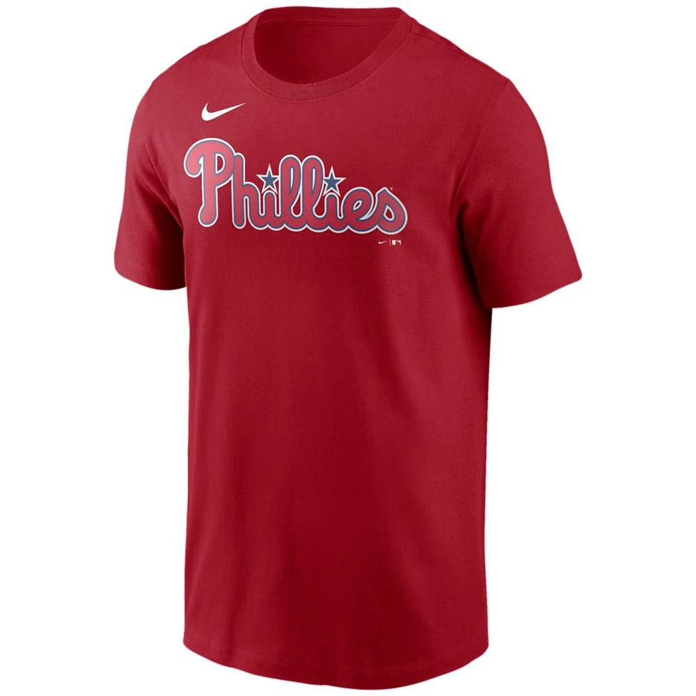 商品NIKE|Men's Rhys Hoskins Philadelphia Phillies Name and Number Player T-Shirt,价格¥211,第2张图片详细描述