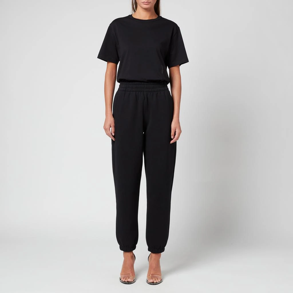 商品Alexander Wang|Alexanderwang.T Women's Foundation T-Shirt with Puff Logo & Bound Neck - Black,价格¥585,第3张图片详细描述