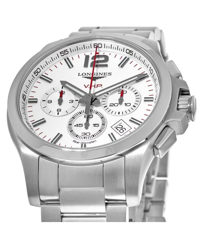 商品Longines|Longines Conquest V.H.P. Chronograph Silver Dial Steel  Men's Watch L3.717.4.76.6,价格¥7188,第3张图片详细描述