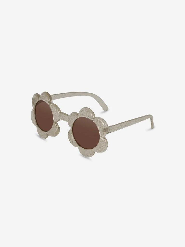 商品Konges Slojd|Konges Sløjd Girls Glitter Flower Sunglasses in Beige (Frame 13.8cm),价格¥230,第1张图片