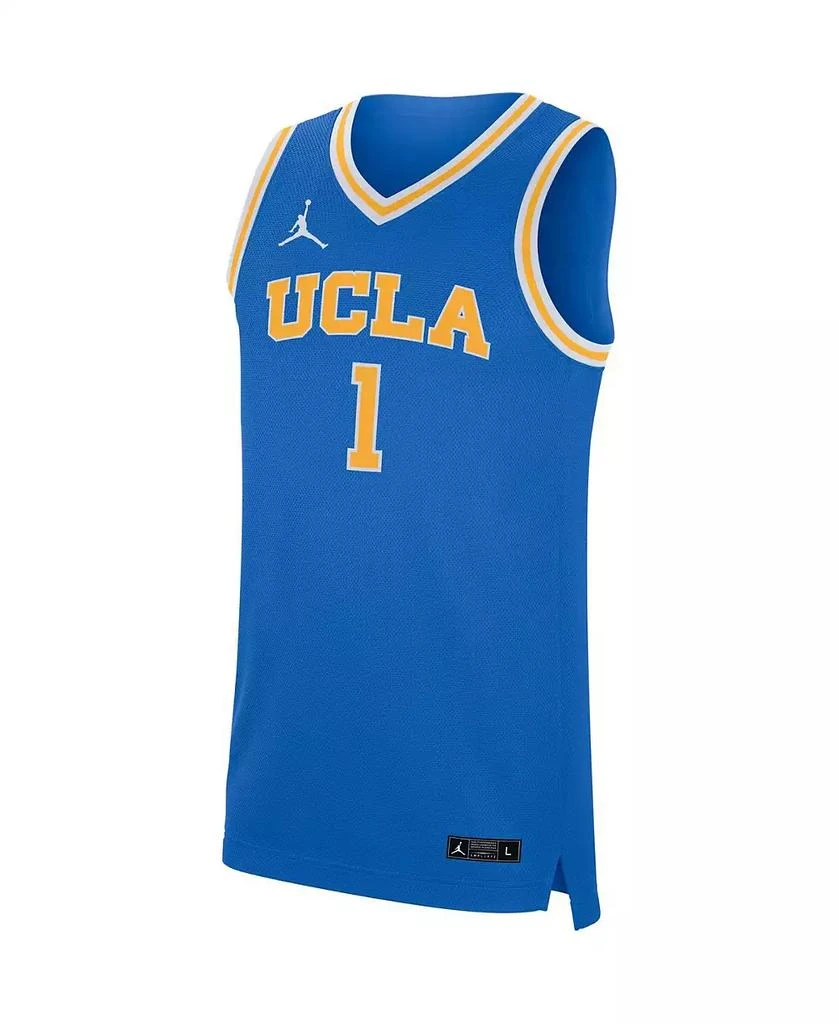 商品Jordan|Men's #1 Blue UCLA Bruins Replica Basketball Jersey,价格¥450,第3张图片详细描述