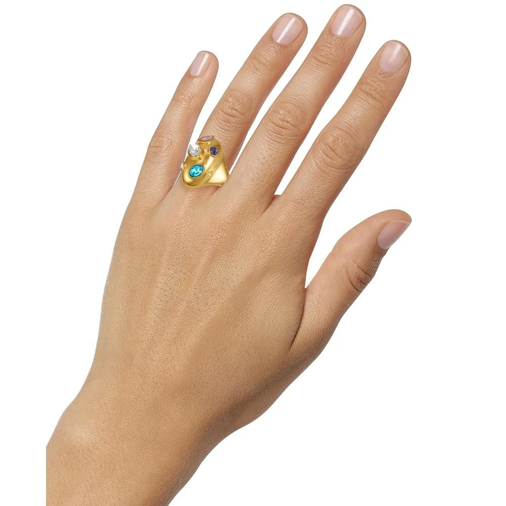 商品GUESS|Gold-Tone Multicolor Mixed Crystal Statement Ring,价格¥83,第2张图片详细描述