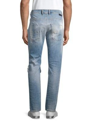 商品Diesel|Krooley Distressed Tapered Jeans,价格¥676,第2张图片详细描述