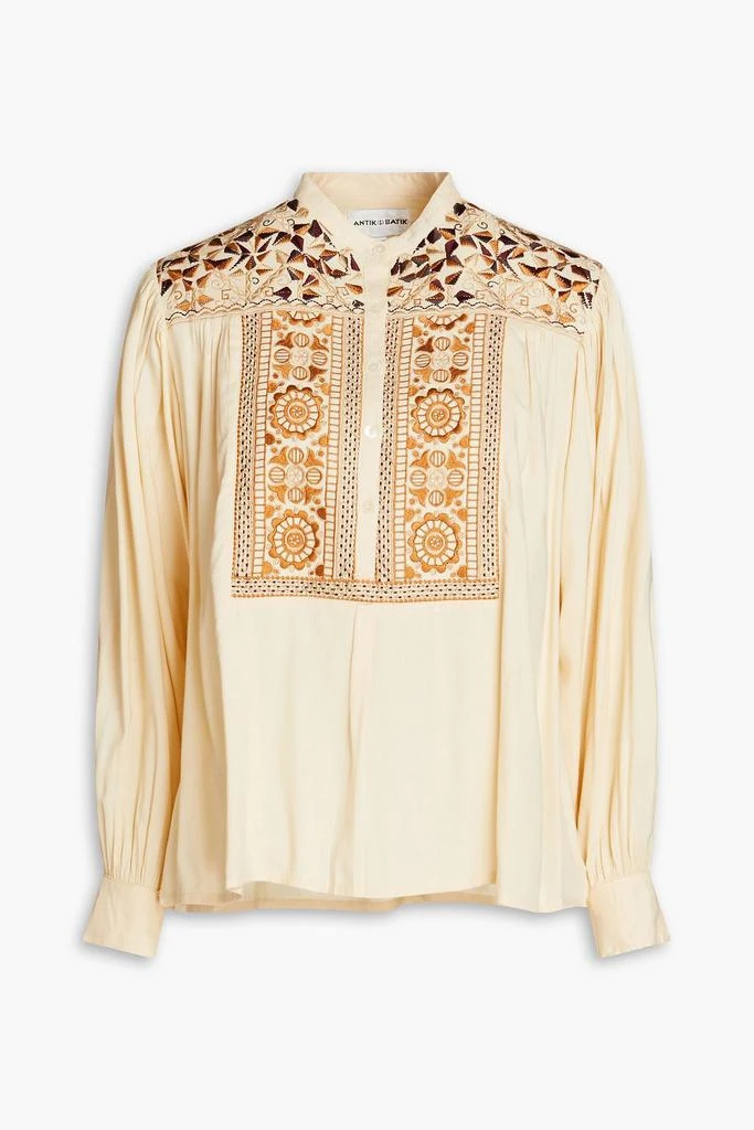 商品ANTIK BATIK|Bettina embroidered crepe blouse,价格¥952,第1张图片