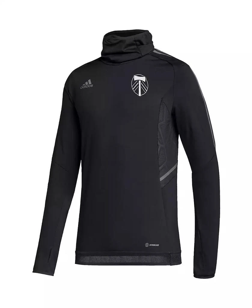 商品Adidas|Men's Black Portland Timbers COLD.RDY Raglan Warmup Pullover Jacket,价格¥605,第2张图片详细描述