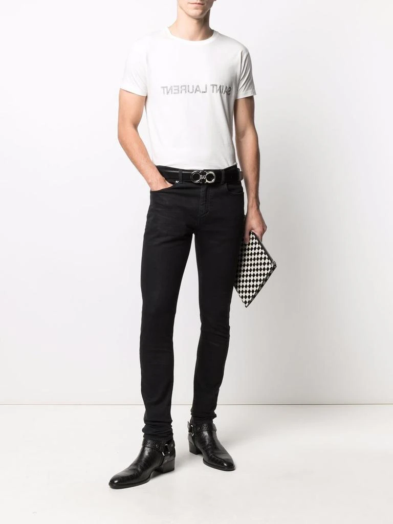 商品Yves Saint Laurent|Saint Laurent  T-shirts and Polos White,价格¥1912,第2张图片详细描述